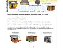 Tablet Screenshot of dog-haus.de